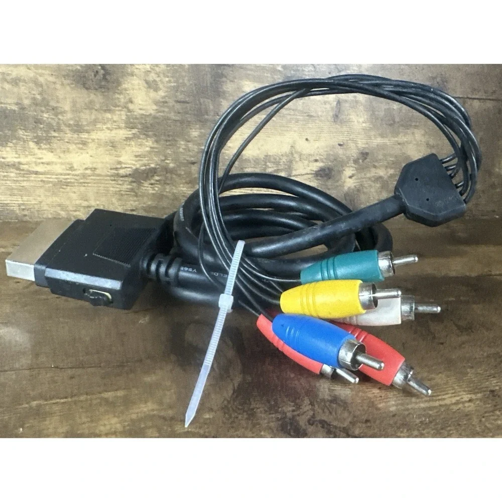 HD TV Component Composite Audio Video AV Cable Cord Microsoft Xbox 360 Tested